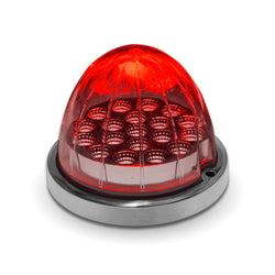 Dual Revolution Red/White Watermelon LED with Reflector Cup & Lock Ring
