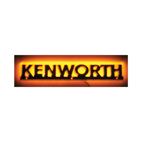 Stealth Amber Kenworth Logo - Name Cut Out